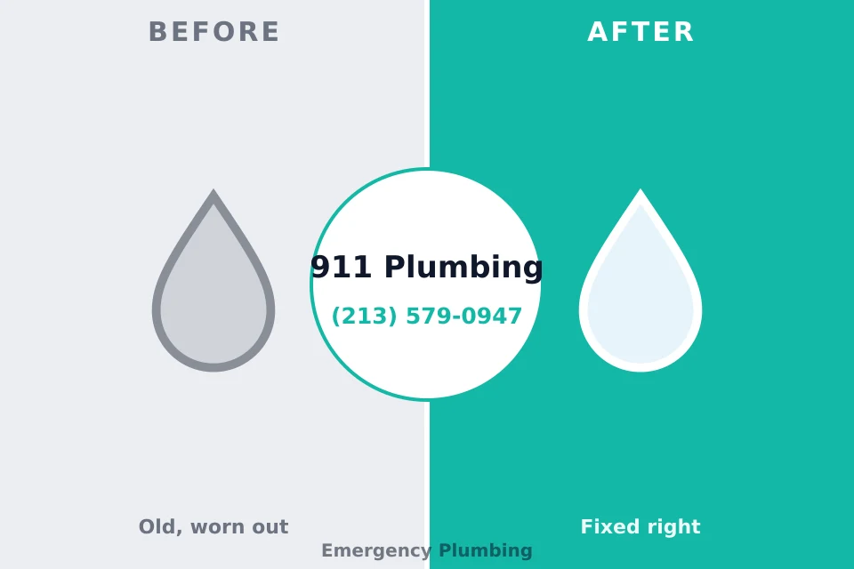 Before and after: plumbing company Cedar Hills, OR